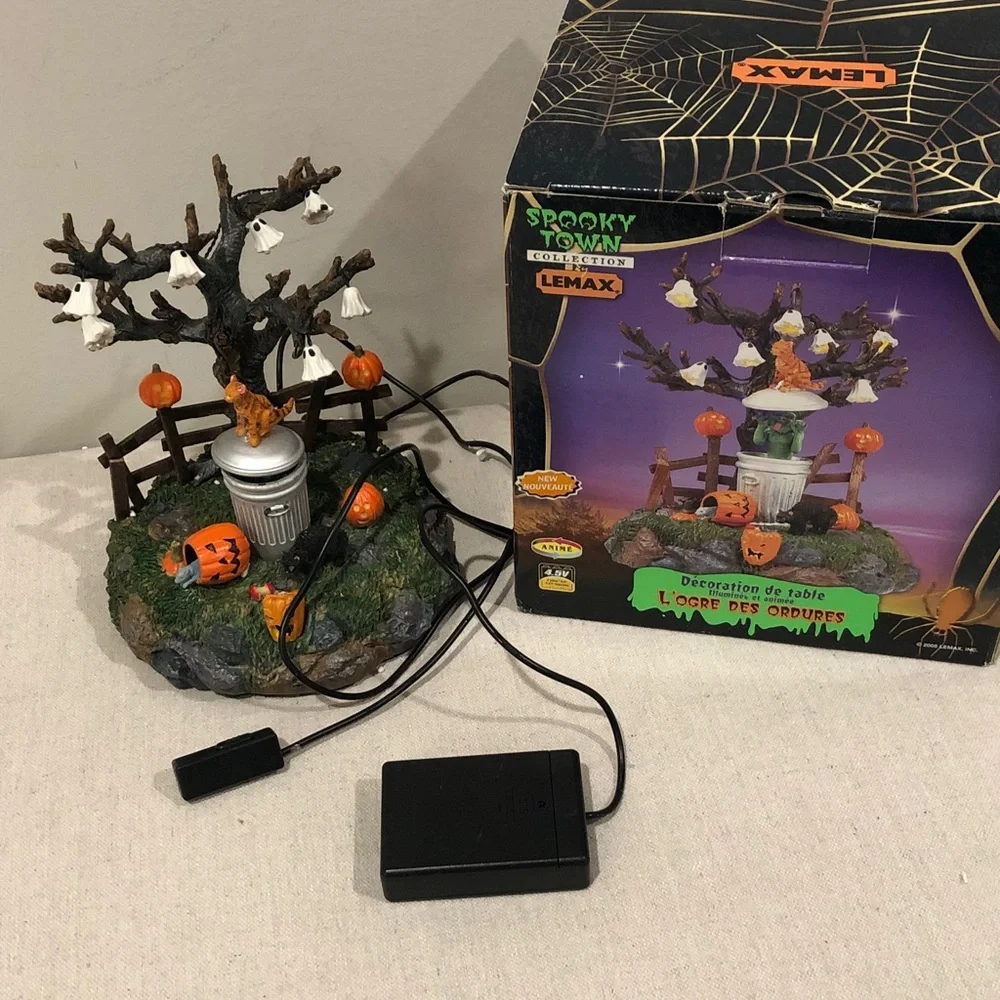 Lemax Spooky Town Garbage Ghoul Rare Pls Read